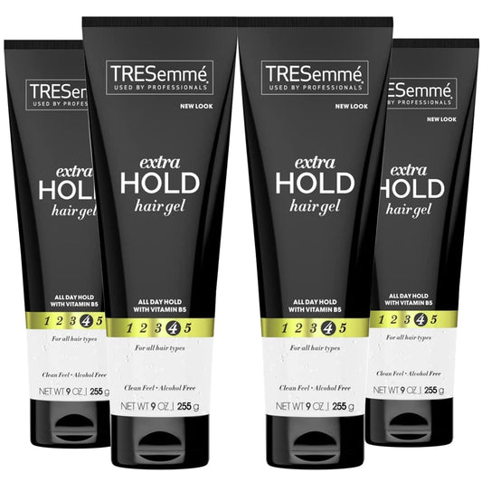 TRESemmeÊHair GelÊwith Vitamin B,ÊExtra Hold Hair Gel,ÊProtect Hair from DamagingÊHair Dryer,ÊStyling Tools & Appliances,ÊVolumizing Hair Products withÊFrizz Control,Ê4 Tubes -Ê9 Oz.ÊEa.