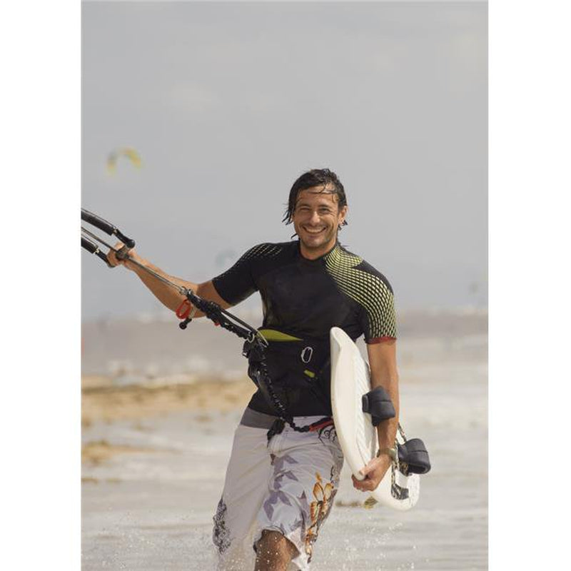 Man Carrying Kitesurfing Board Poster Print, 12 X 17