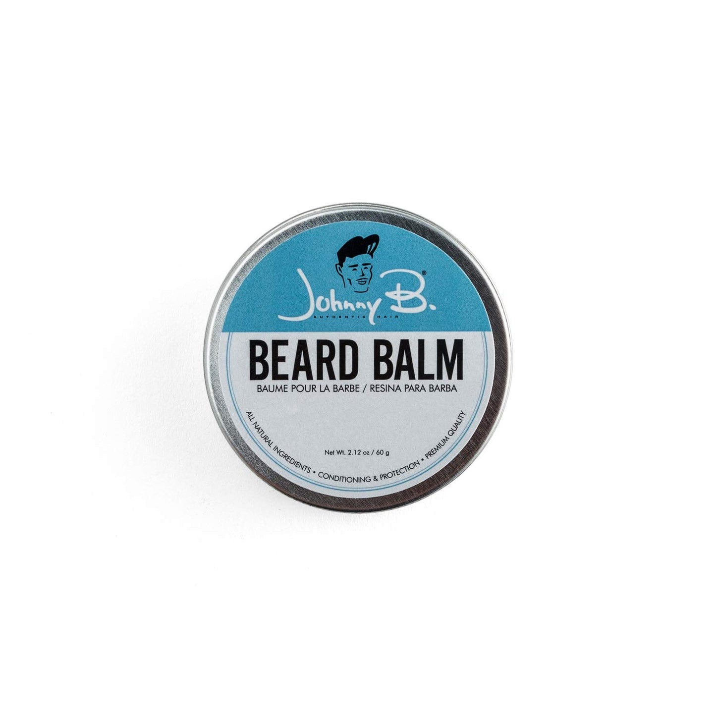 JOHNNY B. Professional Hydrating Beard Balm, Citrus Scent, All Natural, 2.12 oz.