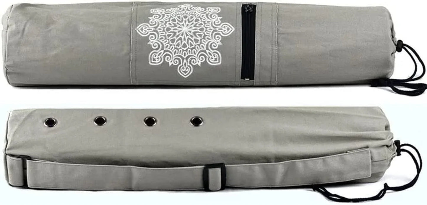 EYEARN Wear-Resistant Canvas Yoga Mat Backpack Breathable Sports Fitness Bag Accessories,Durable, Easy to Carry and Store