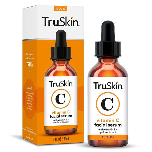 TruSkin Naturals Vitamin C Face Serum Anti Aging Face & Eye Serum with Vitamin C, Hyaluronic Acid, Vitamin E Brightening Serum, Dark Spot Remover, Even Skin Tone 1 Fl Oz