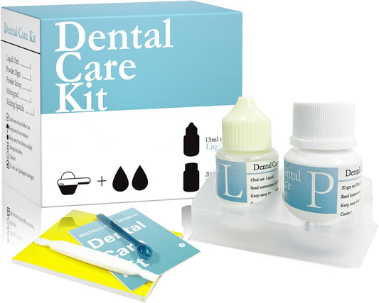 TROMED-D03 Teeth Repair kit,Tooth Filling Kit for Repair The Broken Teeth Gaps Crowns &Bridges Dental Care kit-A03
