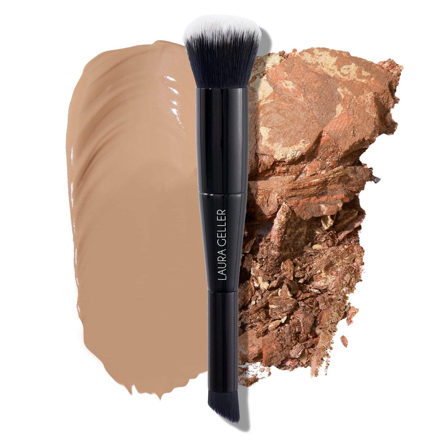 LAURA GELLER NEW YORK Dual-Ended Concealer and Foundation Makeup Brush for Blending Liquid and Cream Makeup