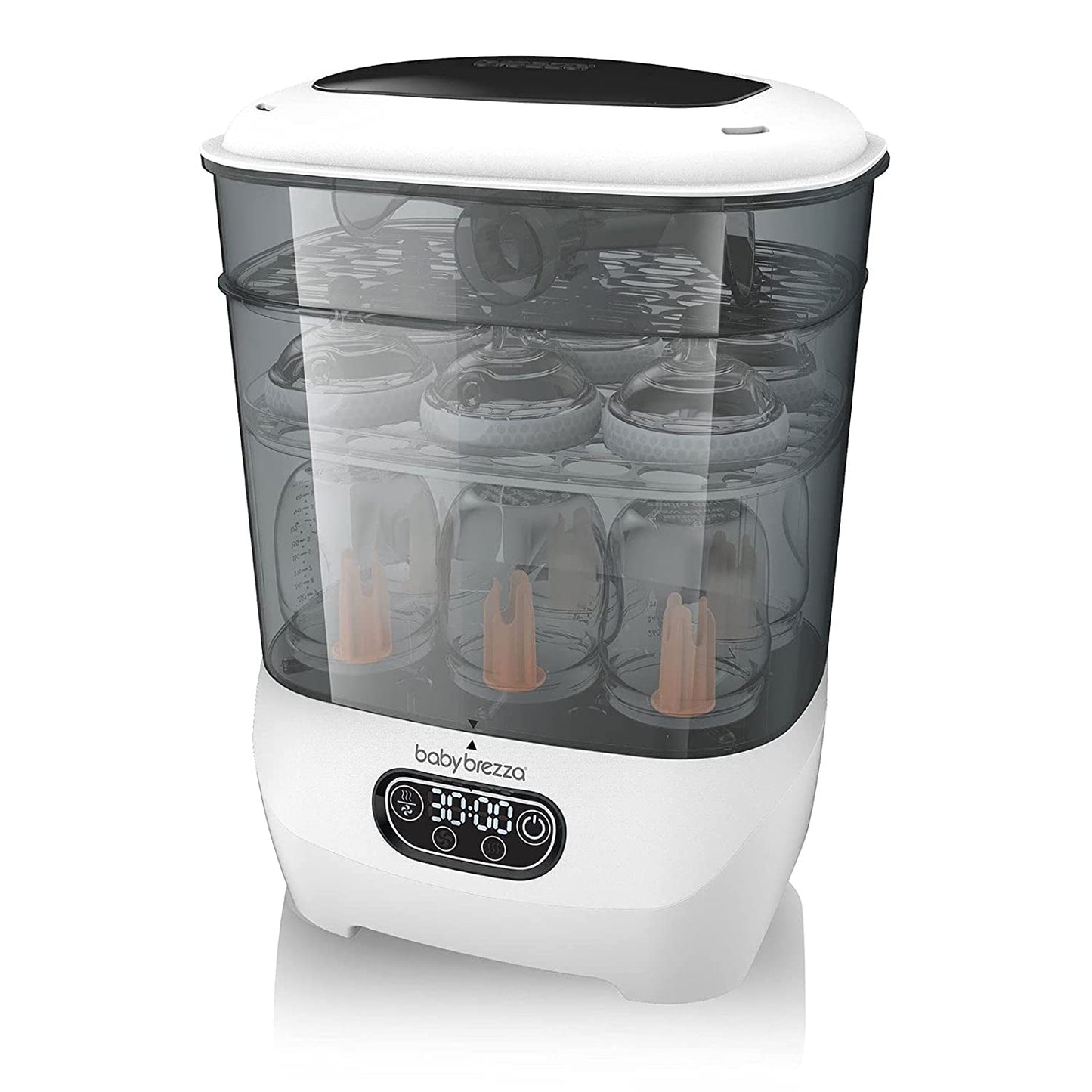 Baby Brezza Bottle & Breast Pump Sterilizer Dryer – Electric Steam Sterilizer Machine for Plastic & Glass Bottles, Pump Parts, Pacifiers, Breast Pump Parts – Universal Fit