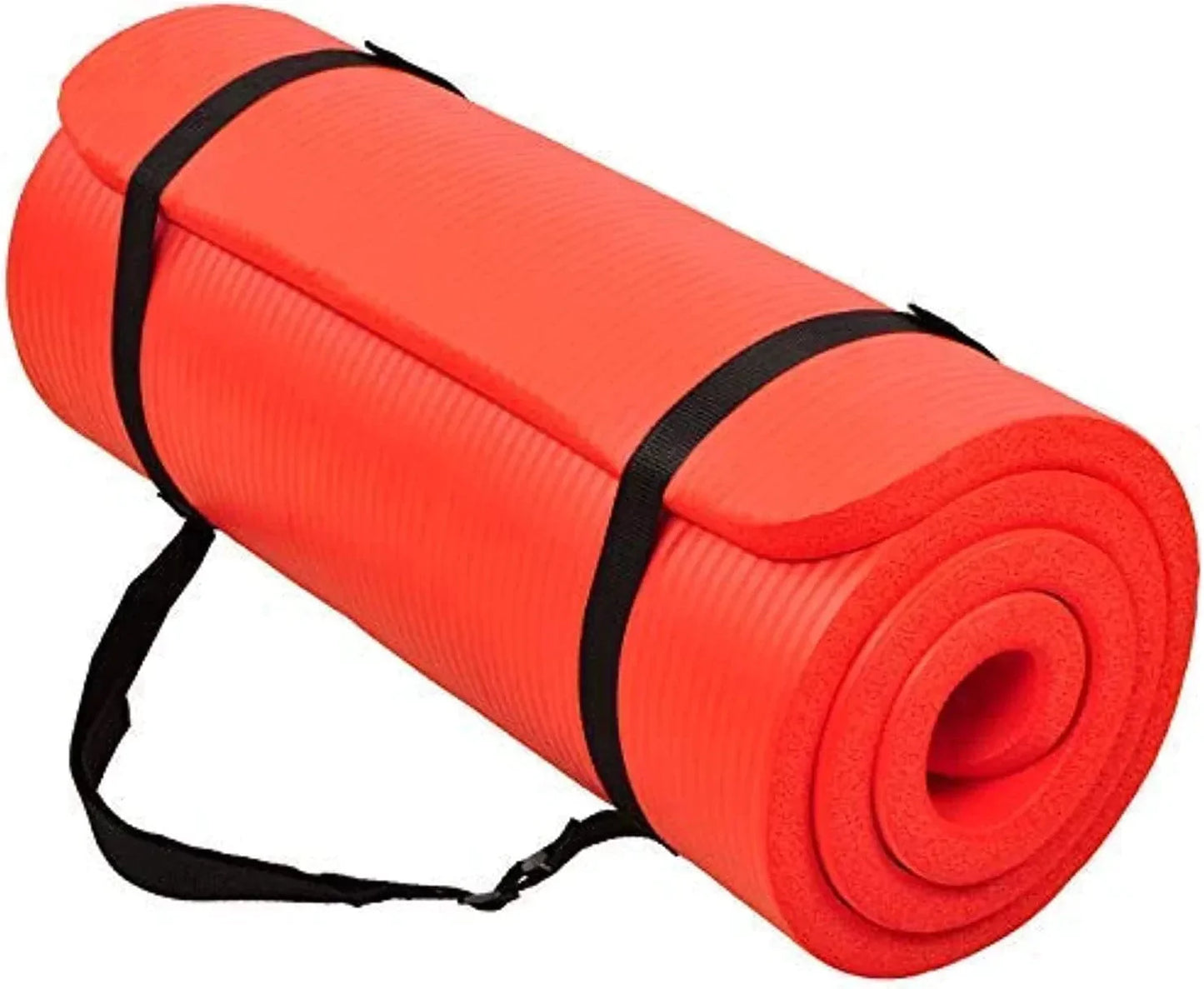 Balancefrom All Purpose 1-Inch Extra Thick High Density Anti-Tear Exercise Yoga Mat with Carrying Strap
