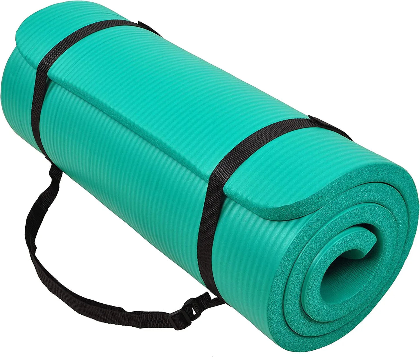 Balancefrom All Purpose 1-Inch Extra Thick High Density Anti-Tear Exercise Yoga Mat with Carrying Strap