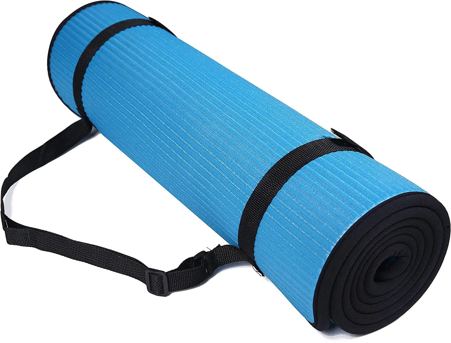 Balancefrom All-Purpose 2/5-Inch (10Mm) Extra Thick High Density Anti-Slip Exercise Pilates Yoga Mat with Carrying Strap