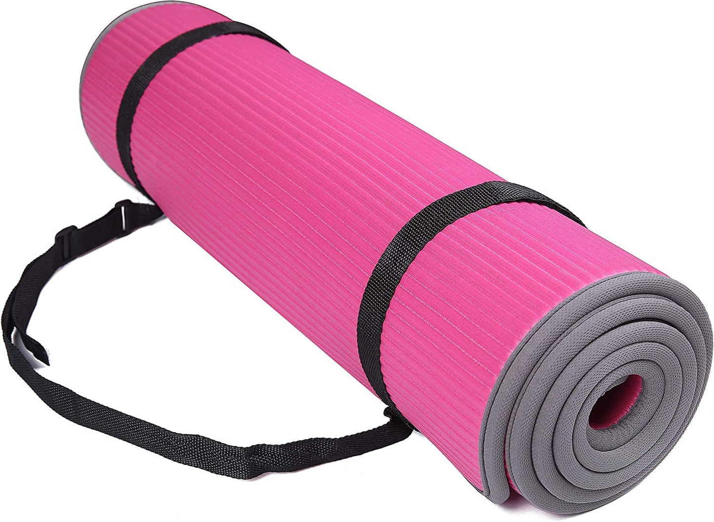 Balancefrom All-Purpose 2/5-Inch (10Mm) Extra Thick High Density Anti-Slip Exercise Pilates Yoga Mat with Carrying Strap