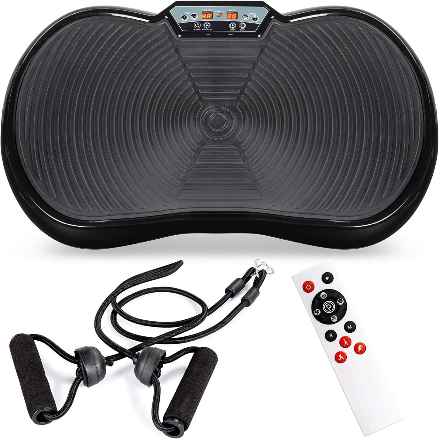 Best Choice Products Vibration Plate Exercise Machine Full Body Fitness Platform for Weight Loss & Toning W/Resistance Bands, 10 Preset Workouts, Remote Control