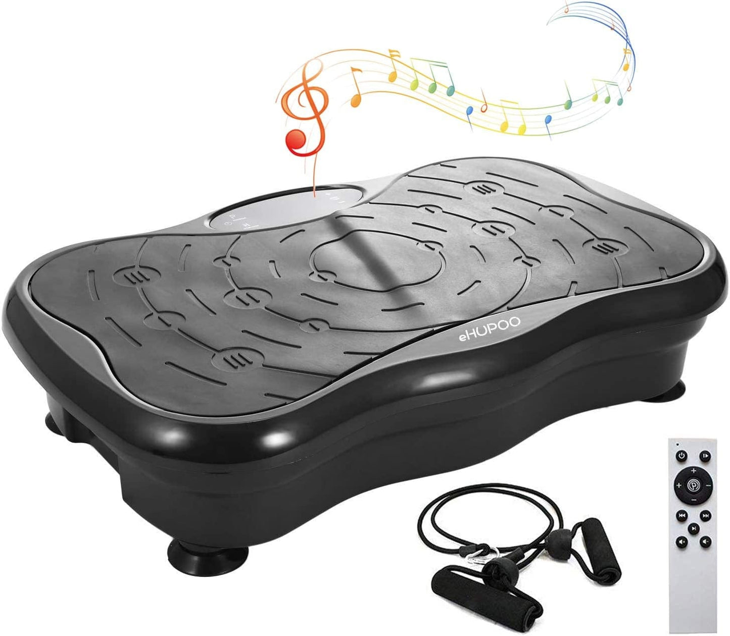 Ehupoo Vibration Plate Exercise Machine,Whole Body Vibration Platform Machine,Fitness Vibration Trainer for Weight Loss Shaping Toning Home Gym