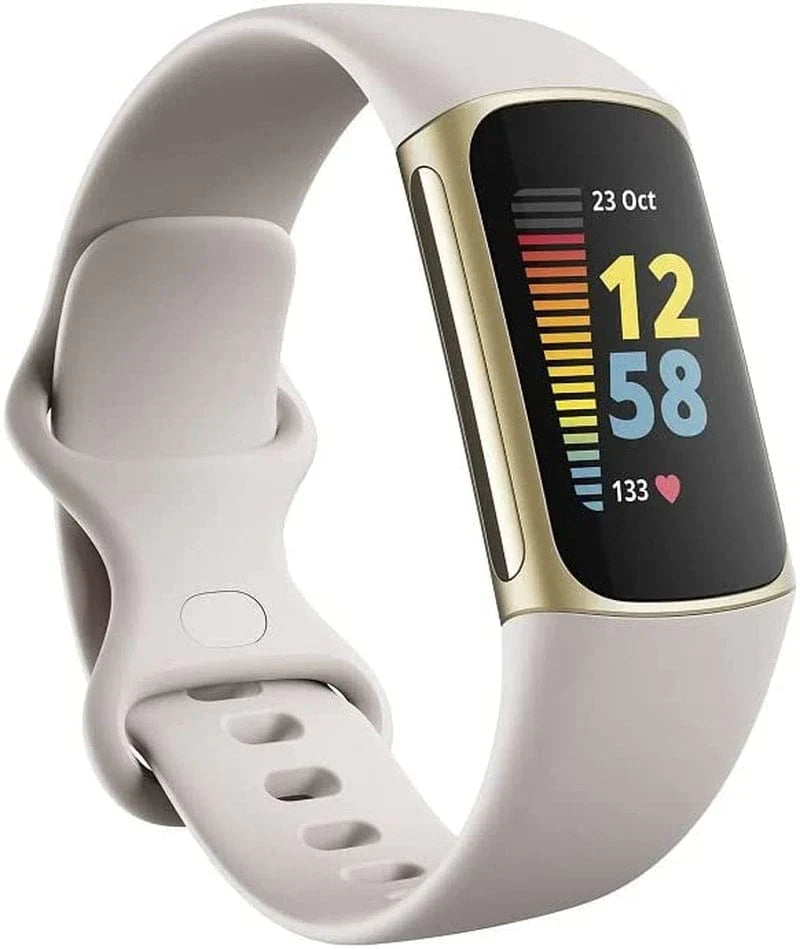 Fitbit Charge 5 Advanced Fitness & Health Tracker with Built-In GPS, Stress Management Tools, Sleep Tracking, 24/7 Heart Rate and More, Black/Graphite, One Size (S &L Bands Included)