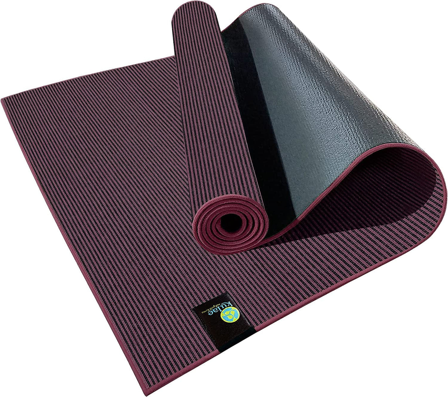 Kulae Elite Hybrid 5Mm - Non-Slip, Eco-Friendly, Hot Yoga Mat/Towel Combo for All Types of Yoga, Pilates and Fitness, 72" X 24"