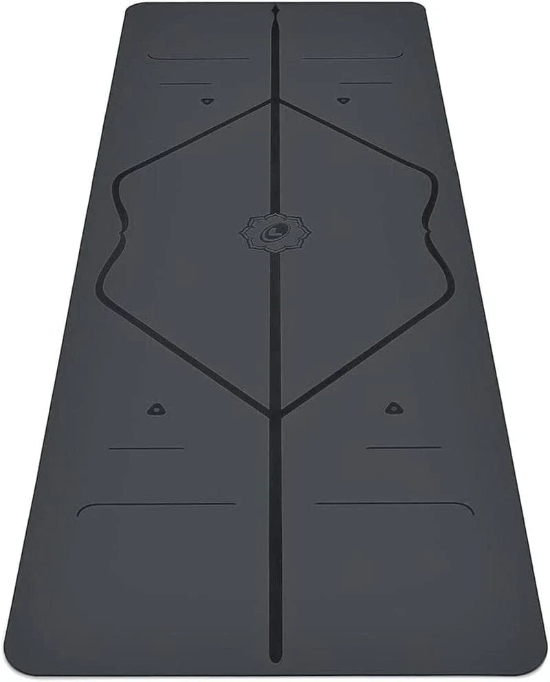 Liforme Original Yoga Mat – Free Yoga Bag Included - Patented Alignment System, Warrior-Like Grip, Non-Slip, Eco-Friendly and Biodegradable, Sweat-Resistant, Long, Wide, 4.2Mm Thick Mat for Comfort