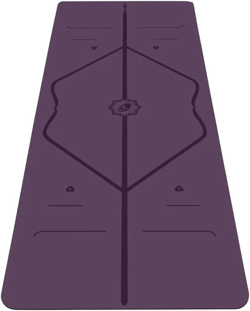 Liforme Original Yoga Mat – Free Yoga Bag Included - Patented Alignment System, Warrior-Like Grip, Non-Slip, Eco-Friendly and Biodegradable, Sweat-Resistant, Long, Wide, 4.2Mm Thick Mat for Comfort