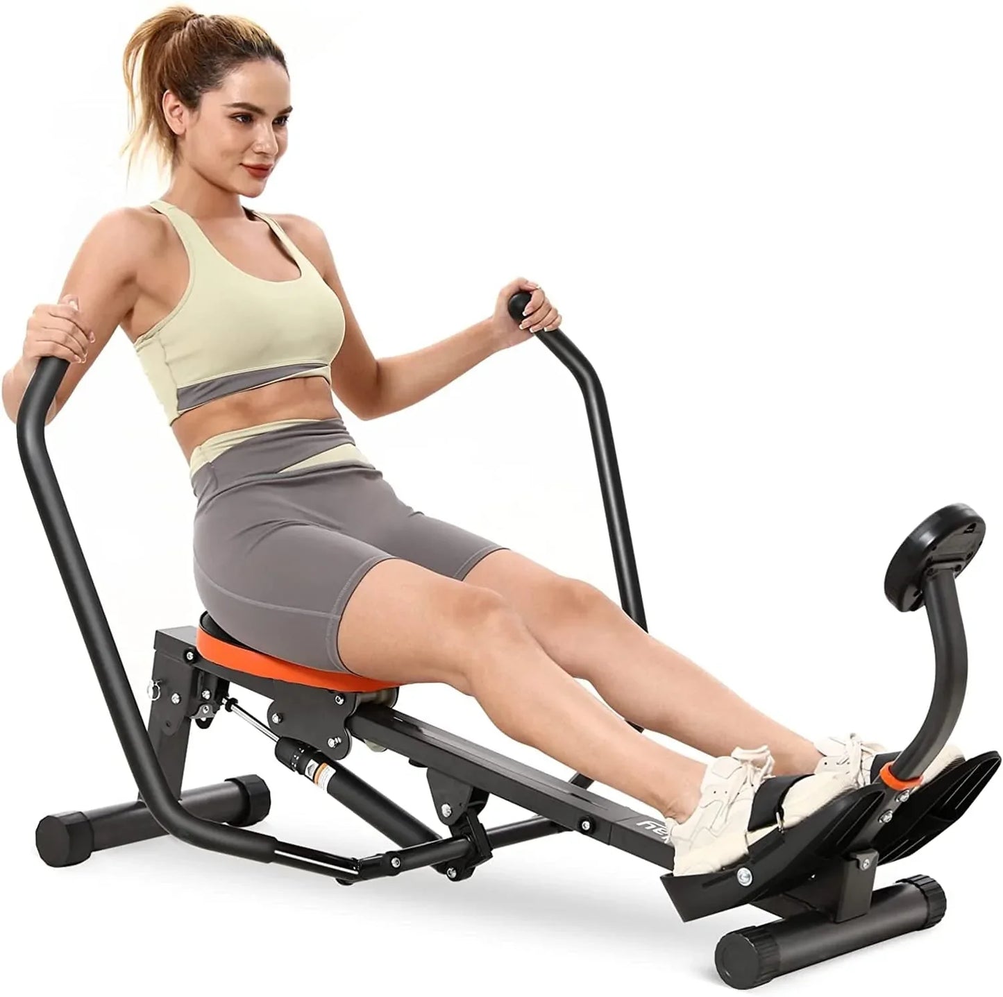 Niceday Rowing Machine for Home Use, Hyper-Quiet Magnetic & Hydraulic Rower With16 Resistance Levels, 350LBS Loading Capacity