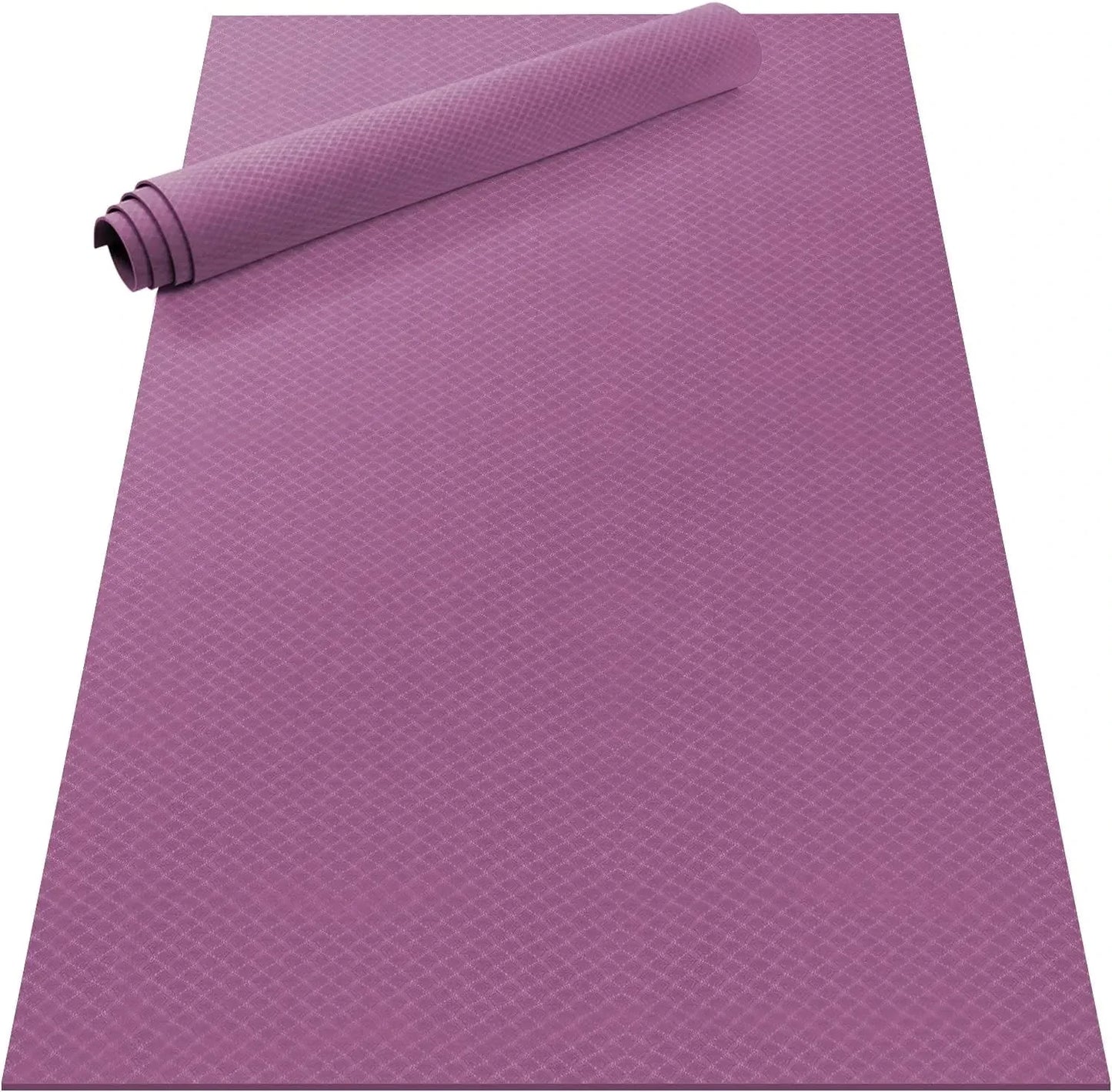Odoland Large Yoga Mat for Pilates Stretching Home Gym Workout, Extra Thick Non Slip Exercise Mat, Extra Wide Fitness Mat for Men and Women, Mutil-Size X 1/4'' Thick