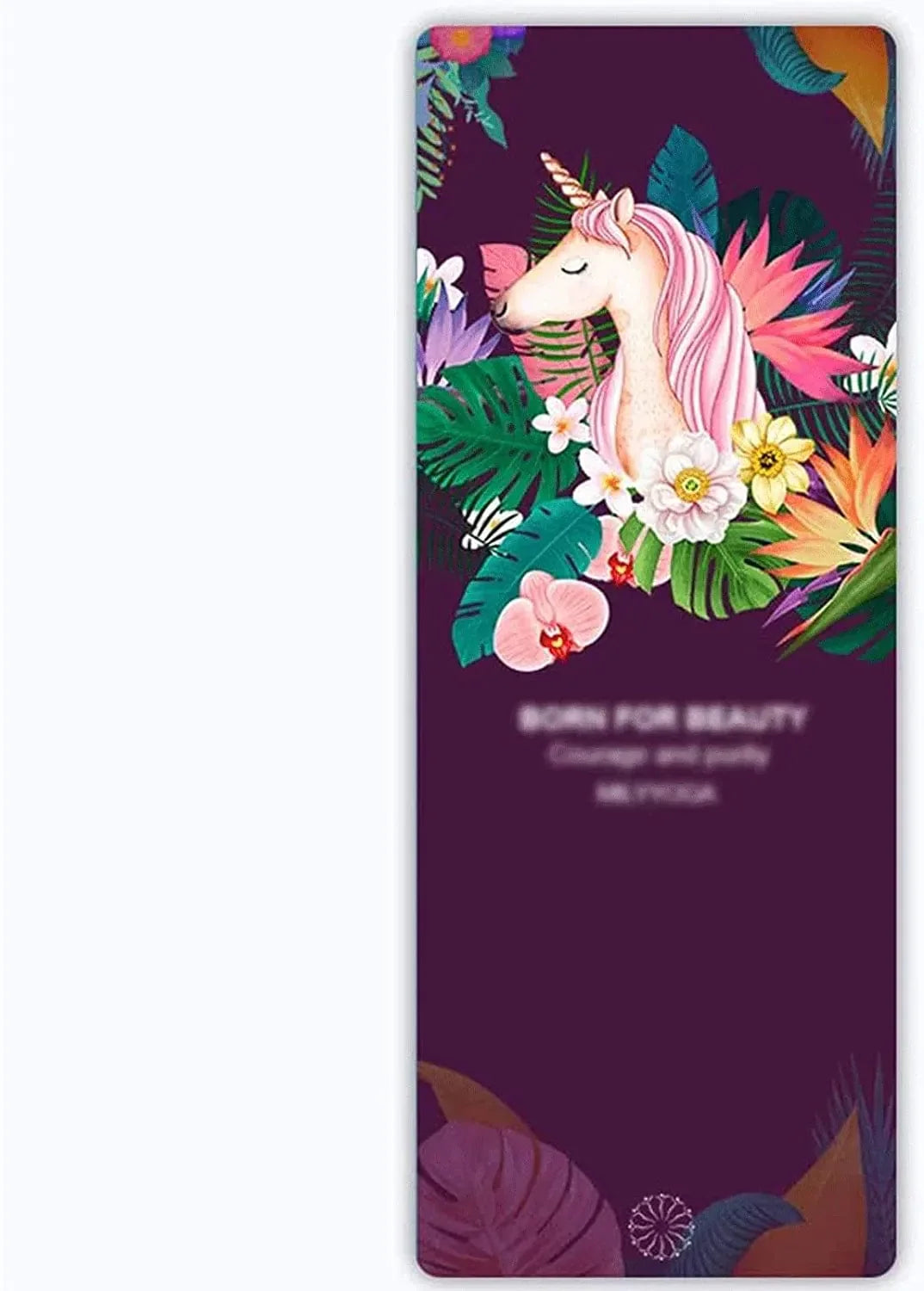 OLOTU Workout Mats Suede Natural Rubber Yoga Mat,Non-Slip Absorb Sweat Slimming Exercise Gymnastics Mat,High Density Good Elasticity Workout Mat Pilates