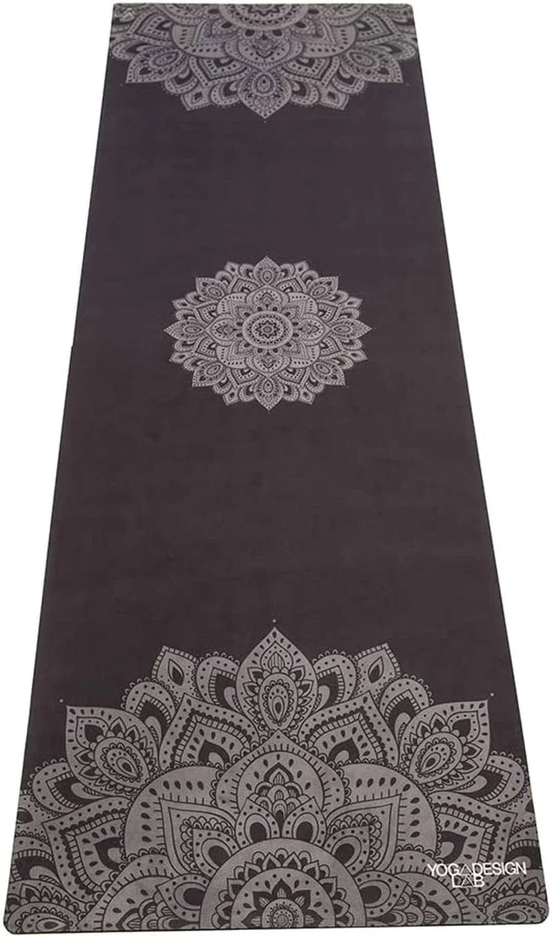 YOGA DESIGN LAB | the Combo Yoga Mat | 2-In-1 Mat+Towel | Eco Luxury | Ideal for Hot Yoga, Power, Bikram, Ashtanga, Sweat | Studio Quality | Includes Carrying Strap!