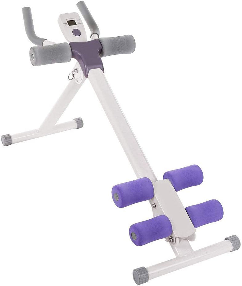 FABFEGU Wide Steppers Exercise Workout Abdominal Device Height Adjustable Trainer Whole Body Workout Adjustable Machine Waist Sturdy Durable (White, One Size)