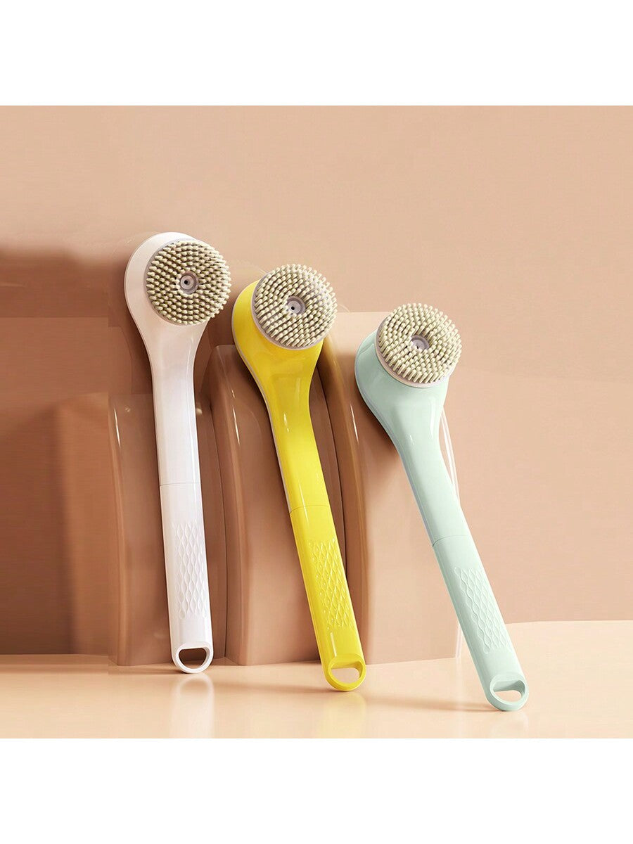 1pc Electric Bath Brush With Deep Cleaning And Shoulder & Neck Massage Function, Including 6 Brush Heads