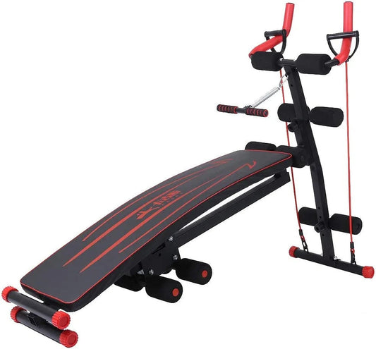 2 Weights Women Sit up Bench Ab Exercise Bench, Supine Board Push Ups Beauty Waist Machine Rowing Machine Abdominal Workout Machine, Fitness Body Weight Exercise Equipment