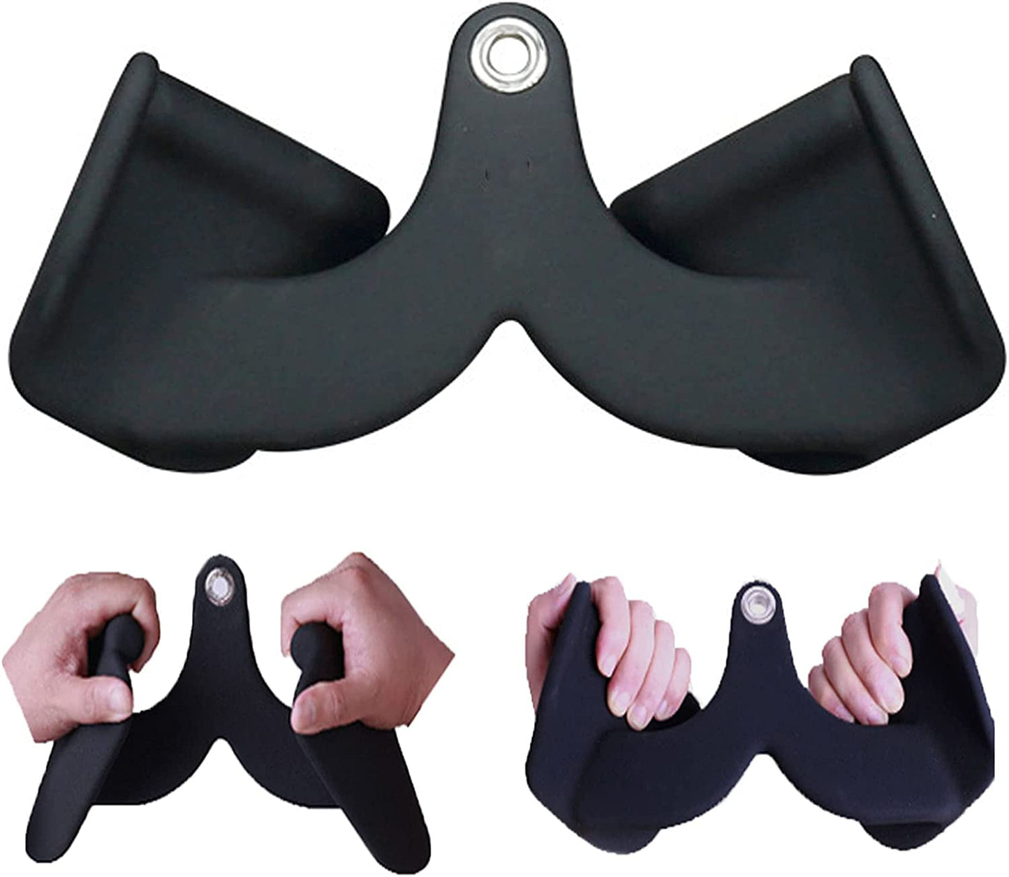 YZDKJDZ LAT Pull down Bar for Cable Machine, Tricep Press down Bar Handle Attachment Non-Slip Hand Grips & Revolving Hanger, High Drop-Down Accessories, Easily Build Back Muscles, Long 9In