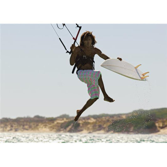 Man Kitesurfing Poster Print&#44; 32 X 24