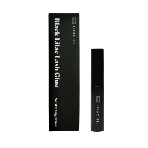 Lilac St - Lilac Lash Glue - Long Lasting Lash Application - Brush Applicator Tip - Latex Free - Vegan & Cruelty Free - Black