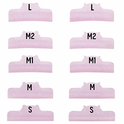 Lash Lift Shield Ultra Curl Eyelash Perm Rods Shiny Perming Roller with 5 Sizes Delight Lifting Result Like Eyelash Extension Big U Rod More Than 200 Application Reusable Curler Tool