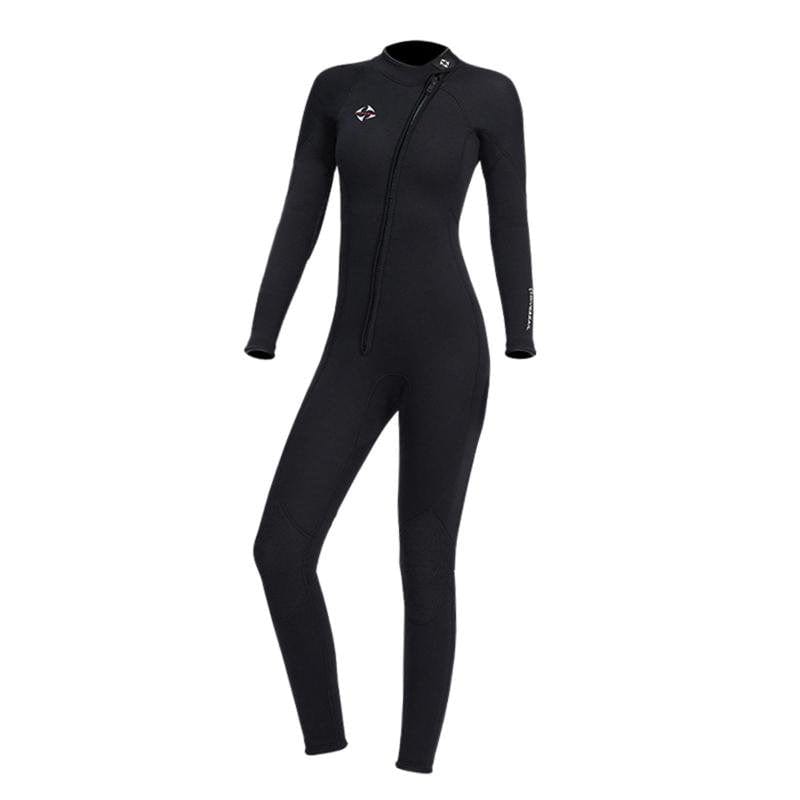 3Mm Neoprene Wetsuit Full Body Diving Suit Front Zipper Wetsuit for Diving Snorkeling Surfing Swimming - Women S