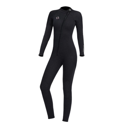 3Mm Neoprene Wetsuit Full Body Diving Suit Front Zipper Wetsuit for Diving Snorkeling Surfing Swimming - Women S