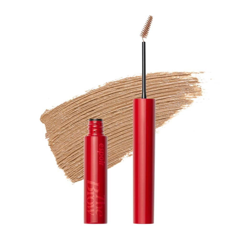 Espoir The Brow Color Fixing Cara #1 Beige 0.1 fl oz | Easy Fixing without Clumping with Skinny Brush | Long Lasting Smudgeproof Eyebrow Mascara | Soft Mood Coloring Tinted Gel | Korean Eye Makeup