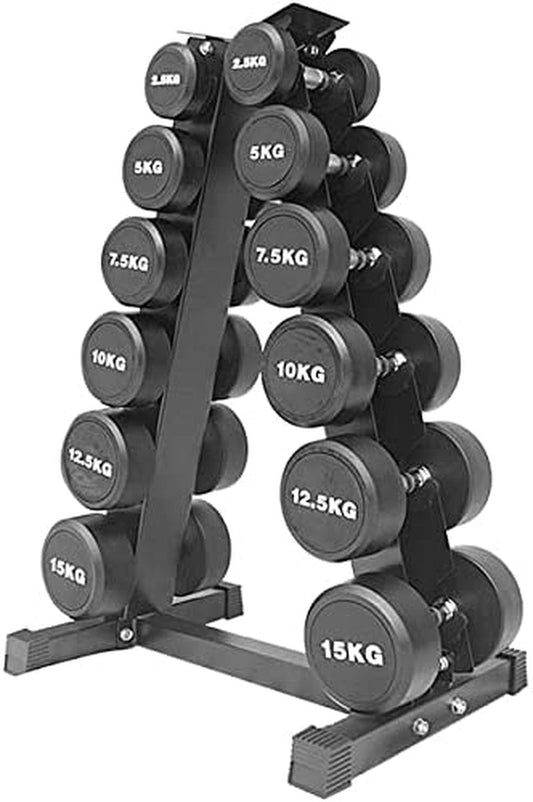 6 Layer Heavy Duty a Frame Dumbbell Rack Free Weight Stand for Home Gym Workout Strength Training Only