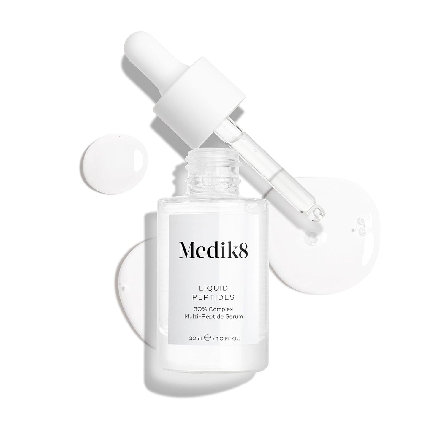 Medik8 Liquid Peptides - Advanced Regenerating Multi Peptide Serum - Firming, Smoothing Formula for Reducing Wrinkles and Fine Lines - Skin Hydrating, Brightening, and Plumping Treatment - 1.0 oz