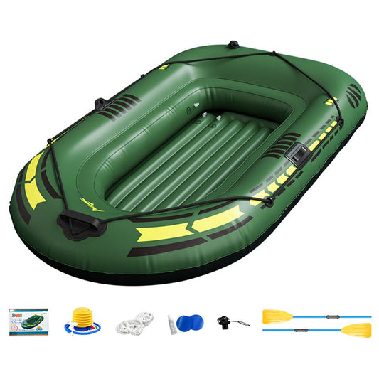 Adult Inflatable Boats | Inflatable Boat Canoe Inflatable Fishing Kayak Inflatable Rafting & Fishing Boats | Portable Fishing Boat Raft for Lake with Oars Pump