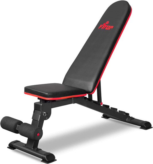 FISUP Weight Bench Adjustable Workout Bench for Home Gym, 660 LBS Weight Capacity, Incline Bench Strength Training Adjustable Bench Press Exercise Incline and Flat Bench for Full Body Workout
