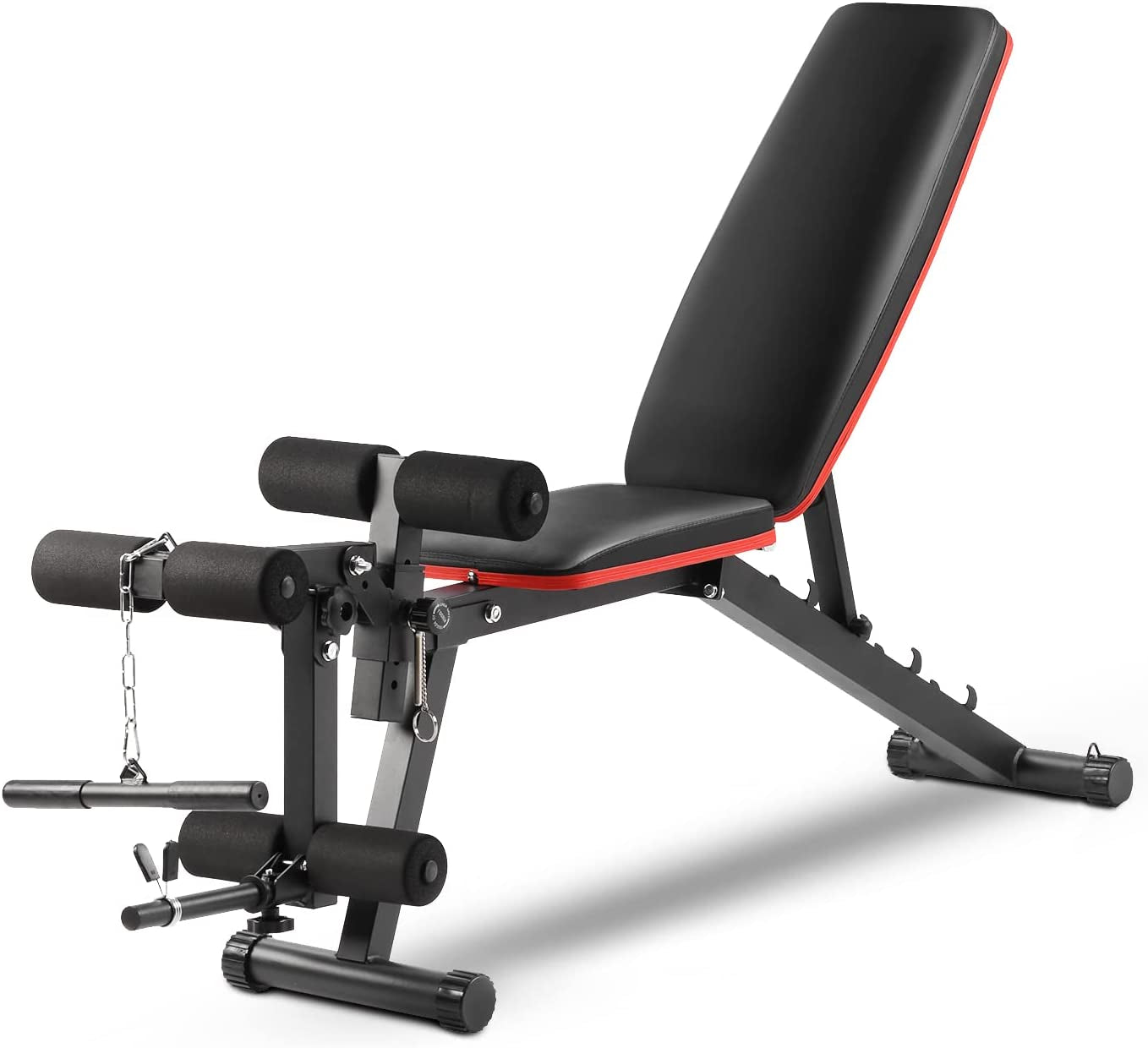 ZENOVA Adjustable Weight Bench Workout Bench with Leg Extension , Incline Decline Exercise Bench Strength Training Equipment Home Gym