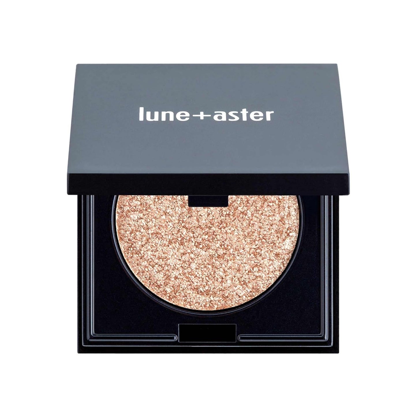 Lune+Aster StarDust Eye Pop - Rose Quartz - Metallic glitter eyeshadow infused with vitamin E and light-reflecting pearl pigments.