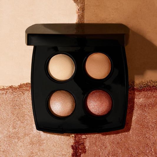 LAURA GELLER NEW YORK Baked Eyeshadow Quad, Tropic Hues | Crease & Smudge Proof | 4 Pigmented Eyeshadows Blendable Natural Look