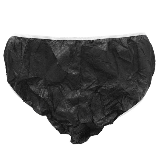 Elitzia Disposable Underwear Underpants One Time Use Beauty Salon SPA Hotel Travel Convenient 50 Pcs Per Set ET004 (Black XL)