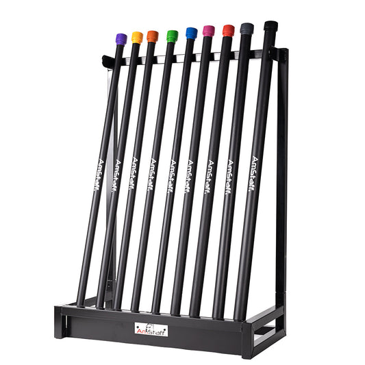2-25lbs Body Bars Set w/ Storage Rack