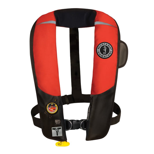 Mustang HIT Hydrostatic Inflatable PFD w/Sailing Harness - Red/Black - Automatic/Manual