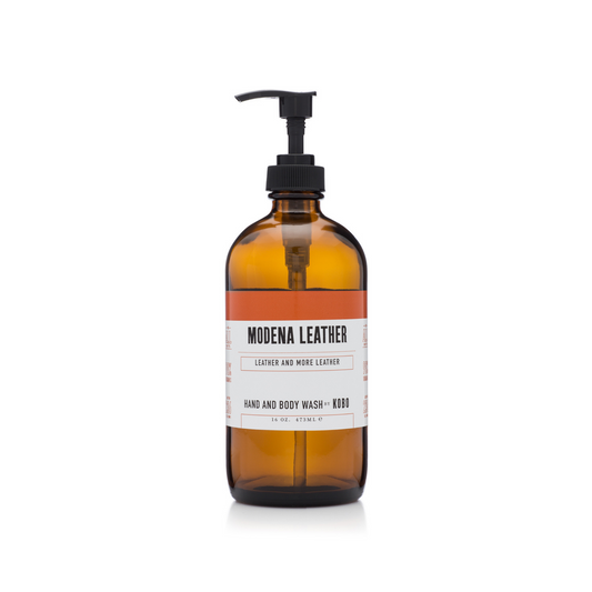 KOBO Modena Leather Woodblock Hand and Body Wash (16 oz) #10084786