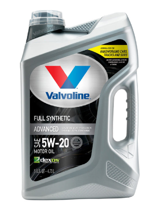 Valvoline 881147 5W20  Advanced Full Synthetic Motor Oil, 5 Quart