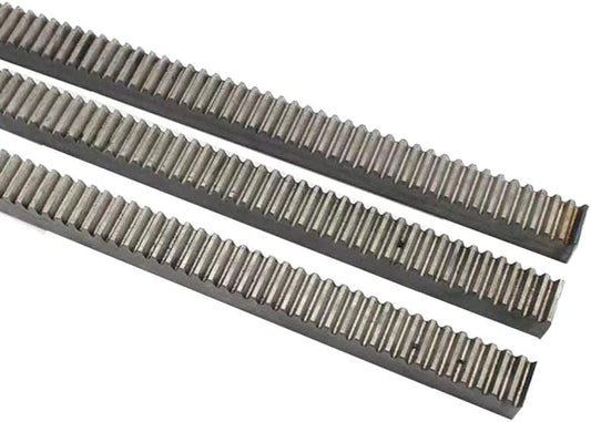 GHSYZY 3 Pcs 1Mod 12 * 12 * 1000Mm Toothed Gear Rack 45# Steel +3 Pcs 16 Teeth Pinion CNC Engraving Machine Parts (Hole Diameter : 6Mm, Number of Teeth : Rack and 16T Pinion)