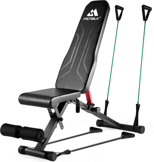 Adjustable Weight Bench,Workout Bench with 8 Adjustment Angles,Easy to Assemble Weight Bench(650Lbs)