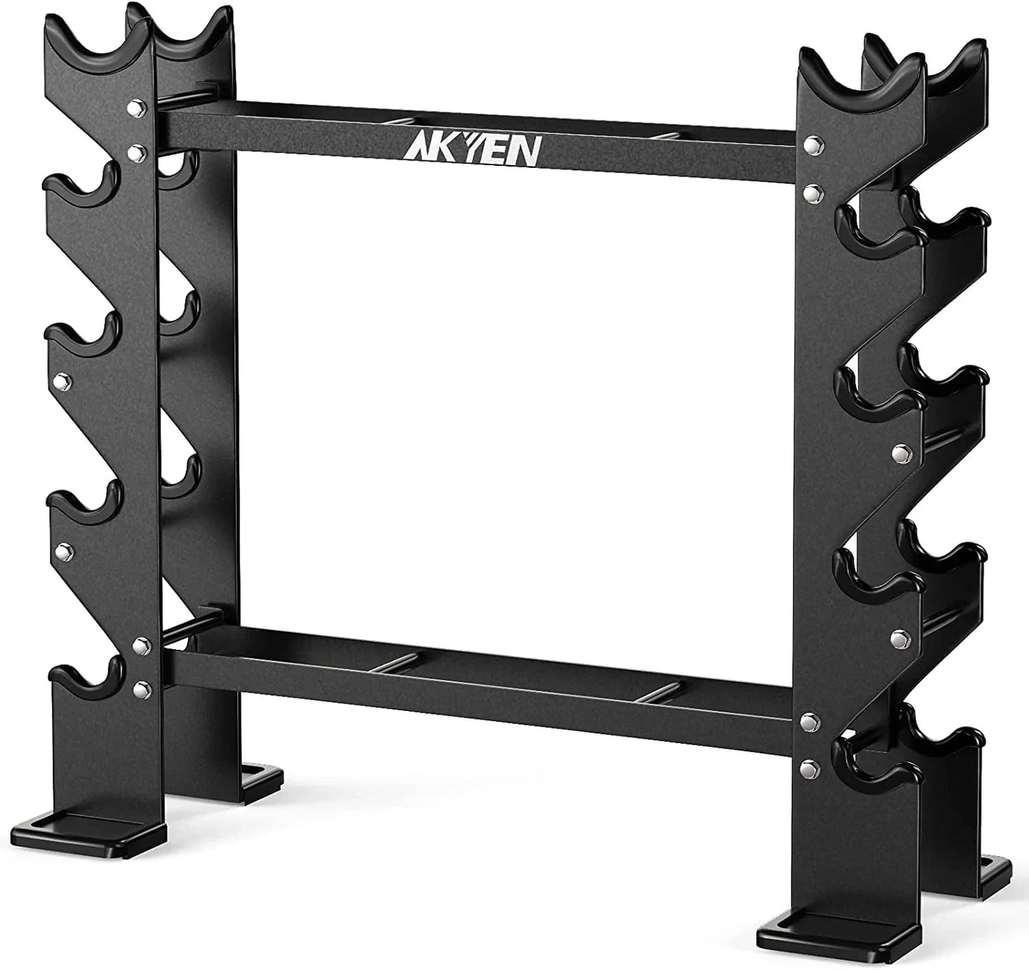 AKYEN Dumbbell Rack Stand Only, Weight Rack for Dumbbells Heavy-Duty Home Gym(1100Lbs/750Lbs Weight Capacity)