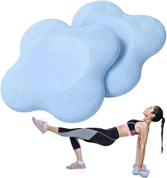 BAASC Yoga Mat 2PCS, 20 * 20 Cm Non-Slip Yoga Knee Pad Cushion, for Fitness Travel Meditation Kneeling Balance Floor Pilates