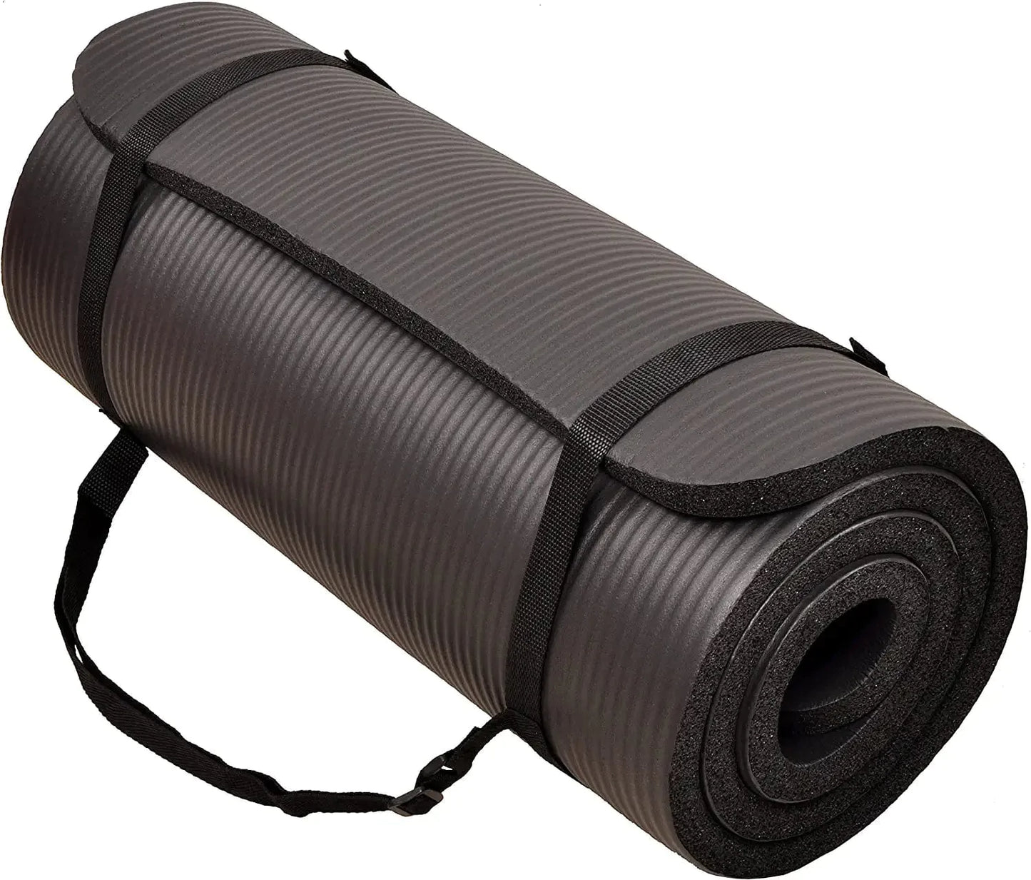 Balancefrom All Purpose 1-Inch Extra Thick High Density Anti-Tear Exercise Yoga Mat with Carrying Strap