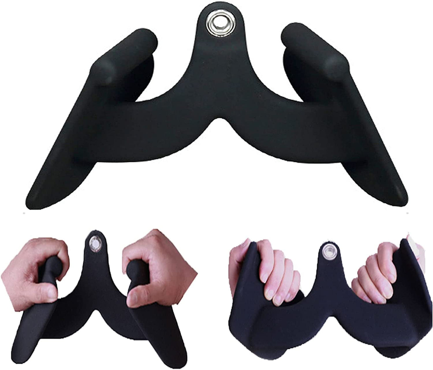 YZDKJDZ LAT Pull down Bar for Cable Machine, Tricep Press down Bar Handle Attachment Non-Slip Hand Grips & Revolving Hanger, High Drop-Down Accessories, Easily Build Back Muscles, Long 9In